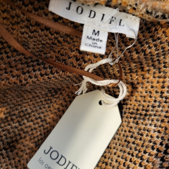 NWT Jodifl Med Cheetah print cardigan long oversized fringe - Picture 15 of 16